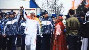 Transporting the Olympic Flame