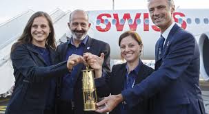 Transporting the Olympic Flame