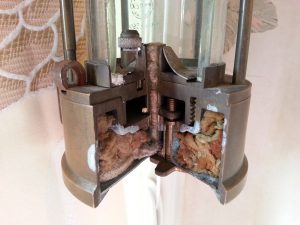 mining lamp cutaway
