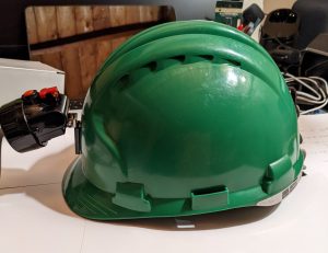 KL2.5 head torch on JSP mining helmet