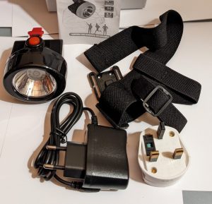 KL2.5 head torch, what's in the box